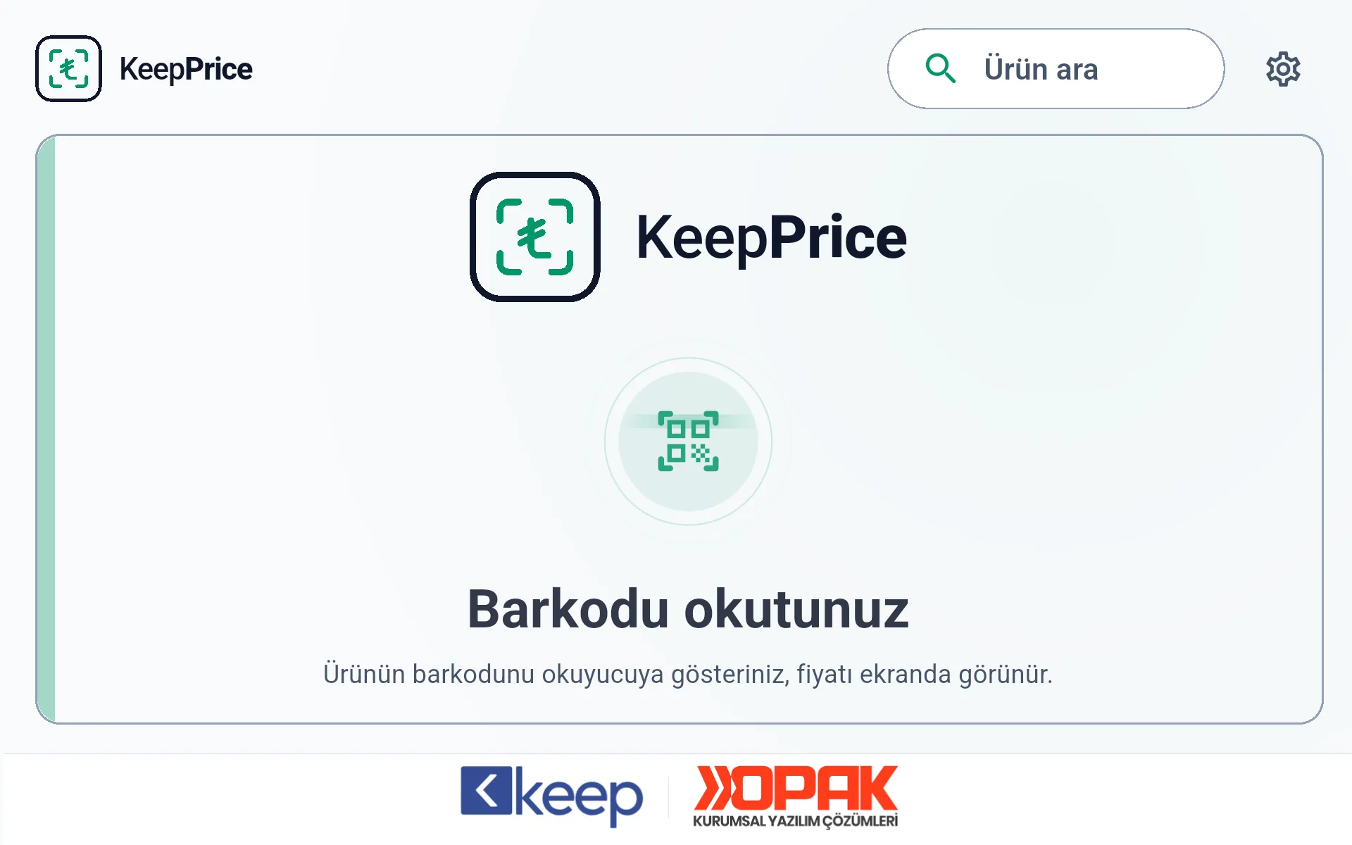 KeepPrice Bekleme ekranı