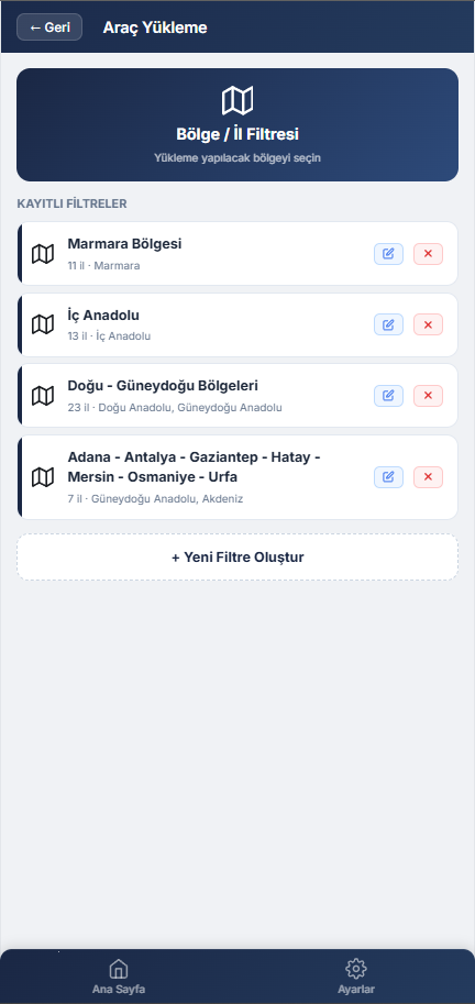 KeepWare Araç Yükleme & Rut